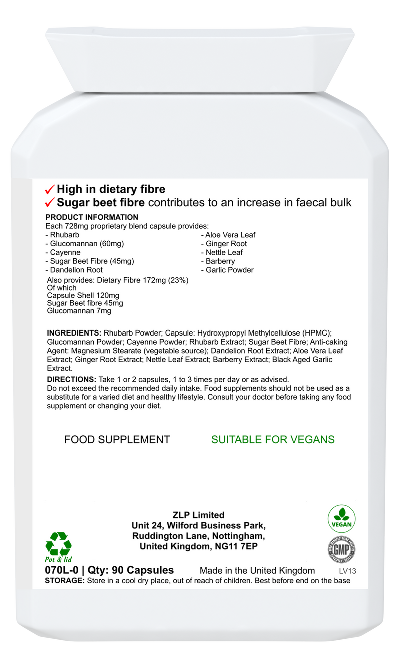 Rhubarb + Glucomannan Synergy